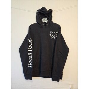 Disney Our Universe Hocus Pocus Binx Black Flame Candle Hoodie Black Medium